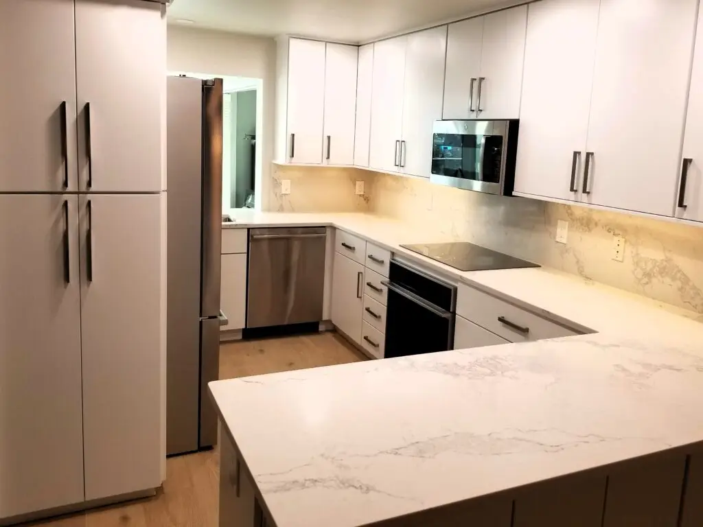 Ergonomic kitchen design with modern appliances and an open floor plan