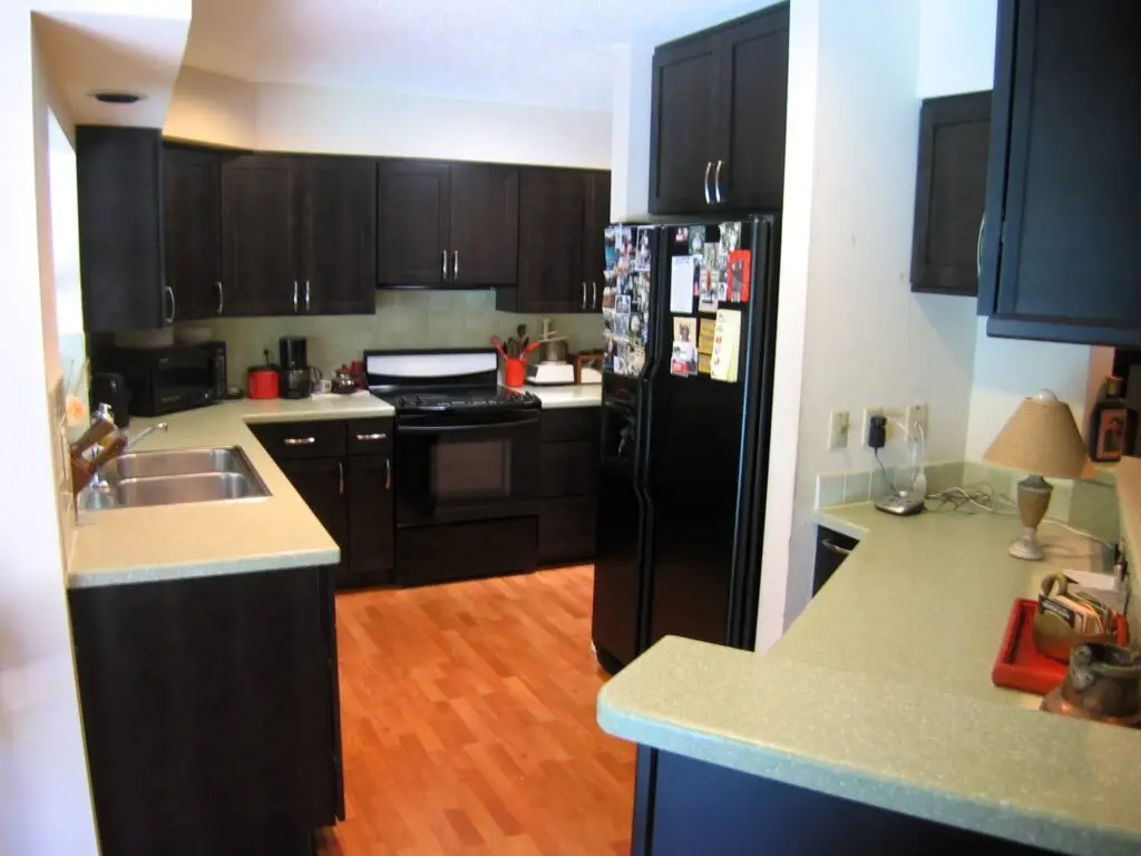 a modern kitchen remodel in Sarasota's Palm Aire subdivision