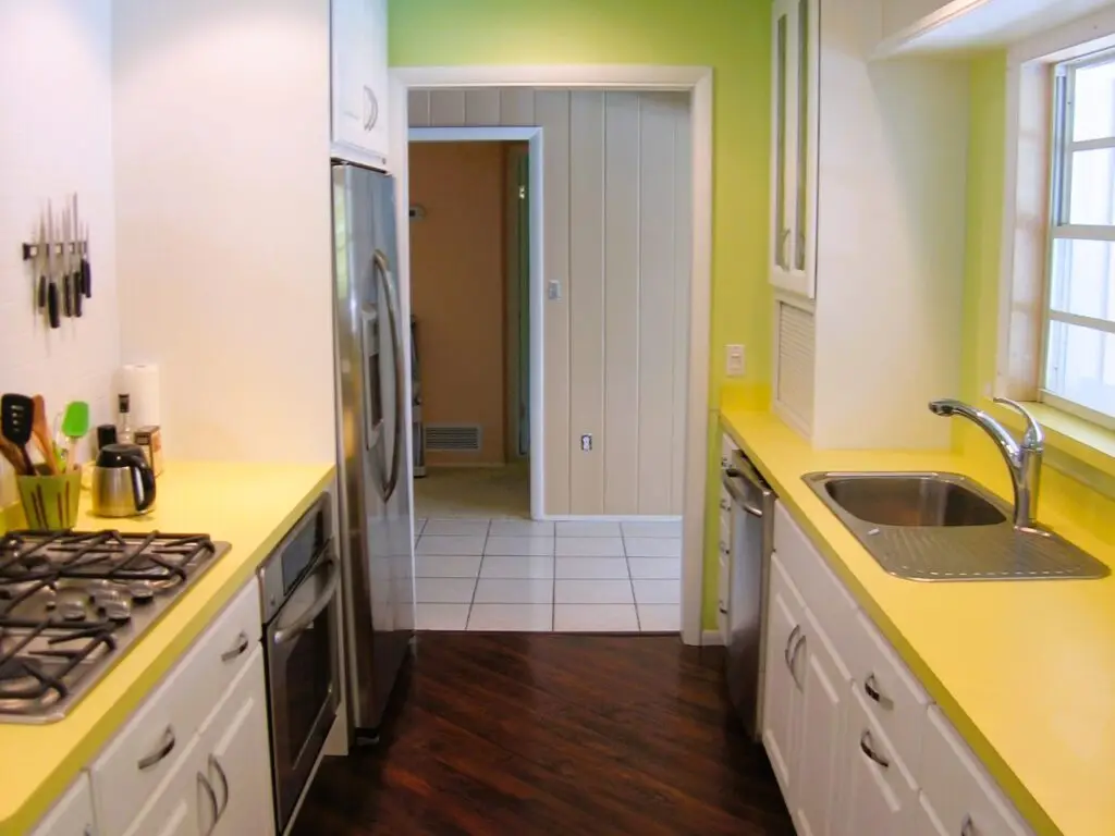 galley kitchen transformation in the Harbor Acres neighborhood