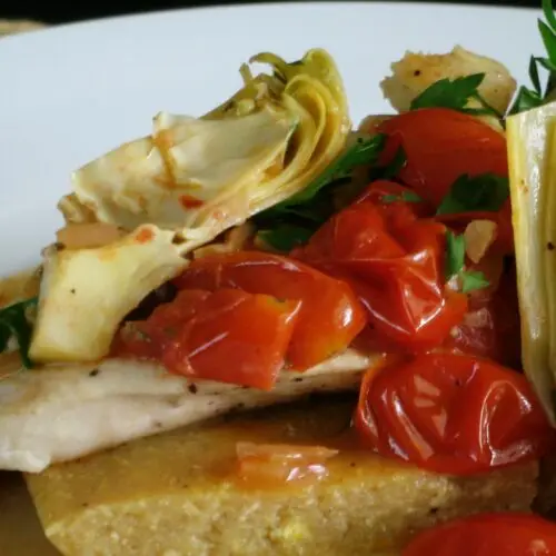 Chicken with Tomatoes and Artichokes