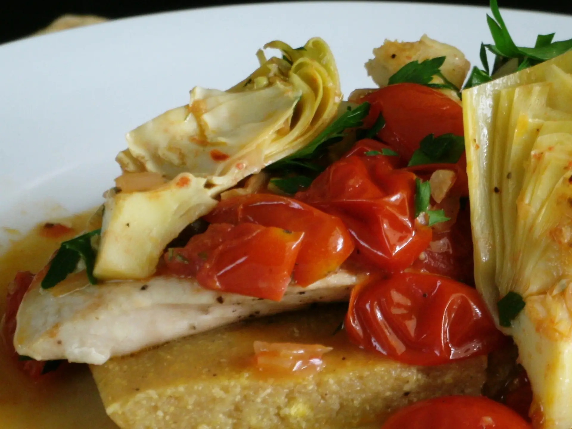 Chicken with Tomatoes and Artichokes