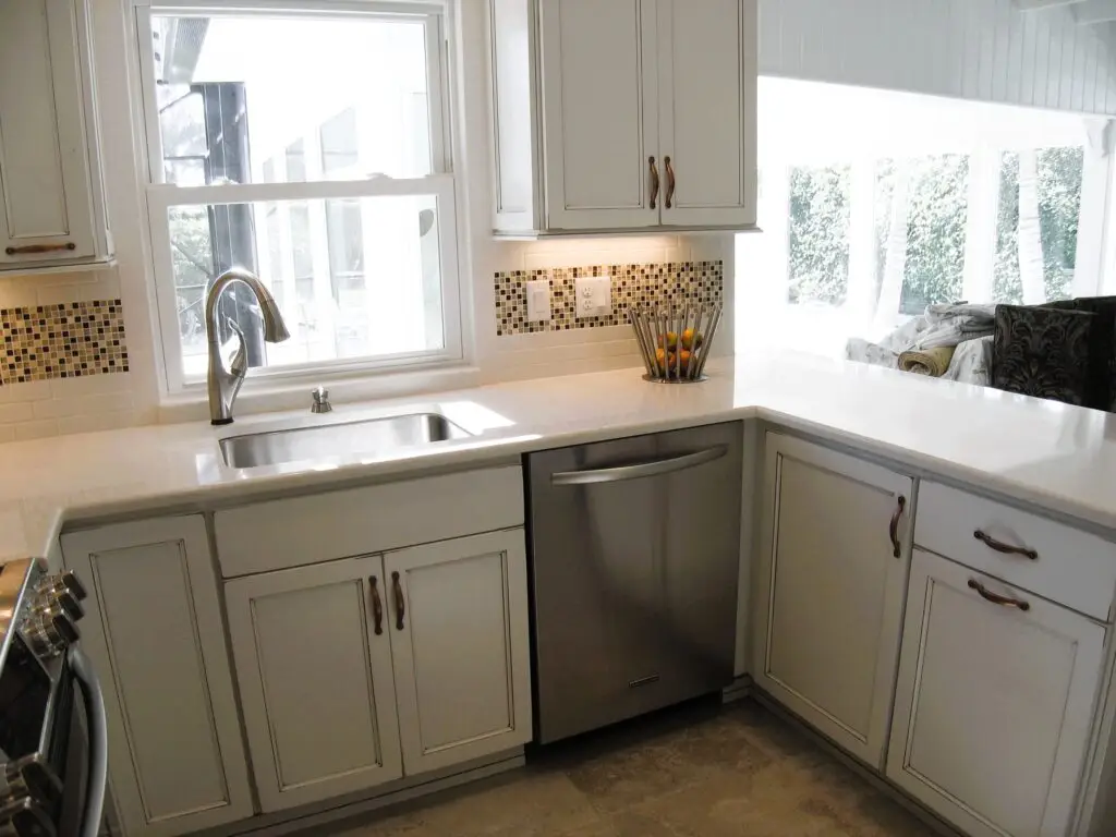 Raised ceiling and open wall design in Longboat Key kitchen renovation