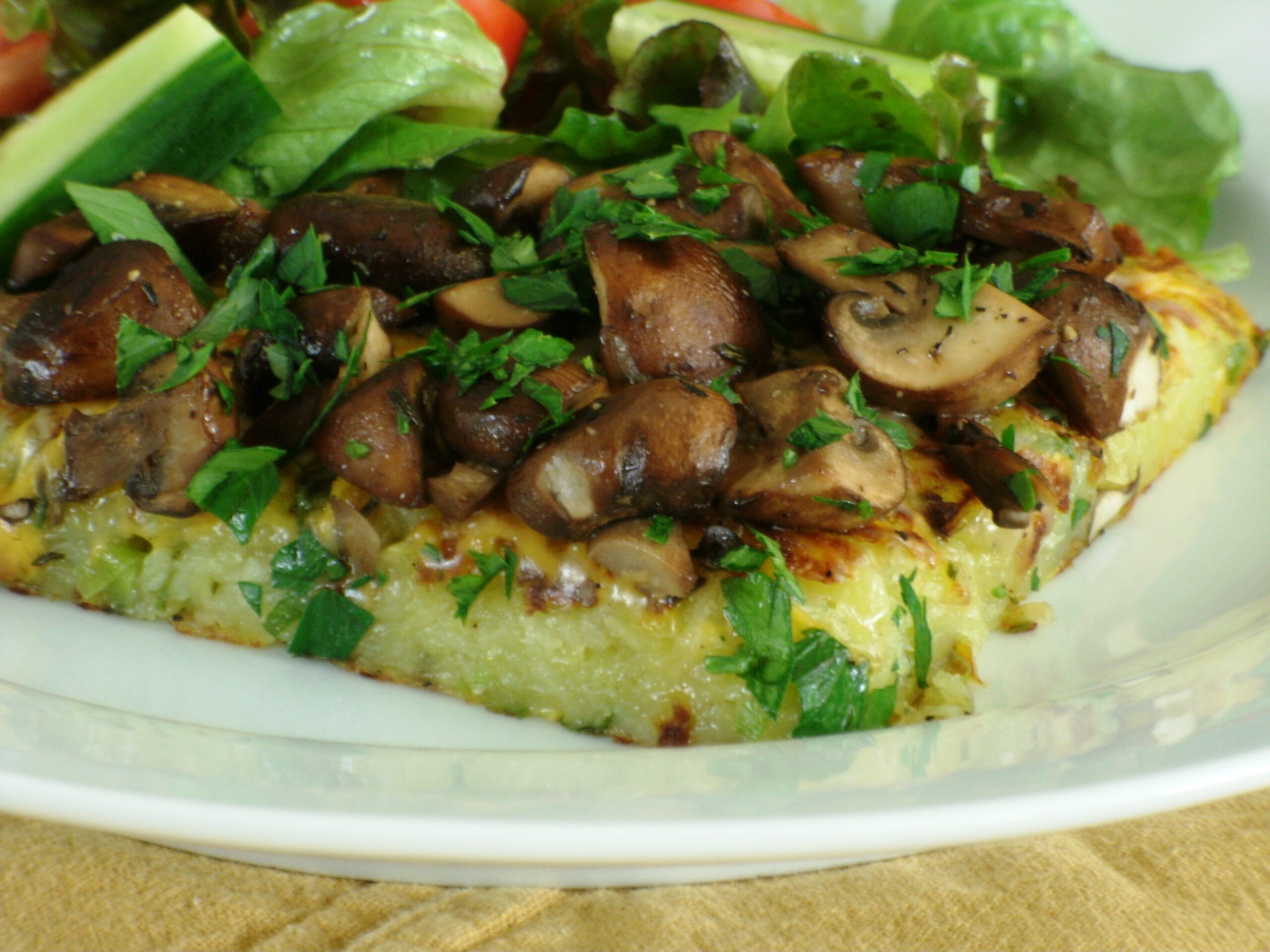 Mushroom and Rosemary Potato Torta