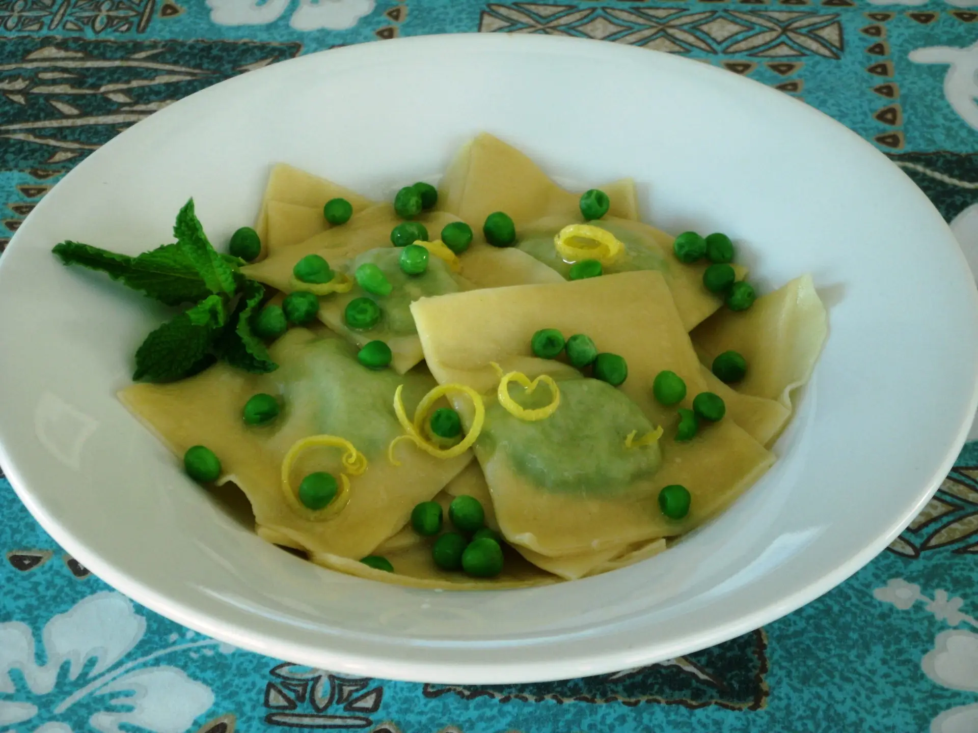 Pea Pesto Ravioli