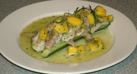 shrimp and mango ceviche