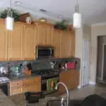 before photo of range area