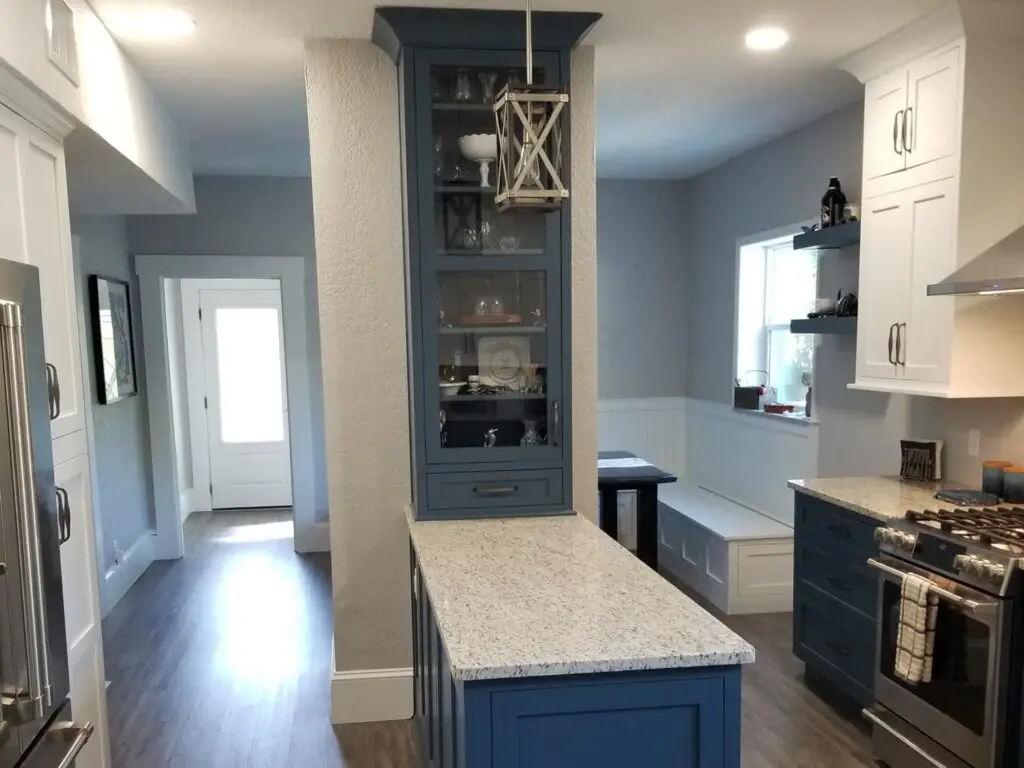 When remodeling a kitchen like this, researching the average cost of a kitchen remodel vs the return on investment is a wise step.