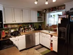 before photo of kitchen