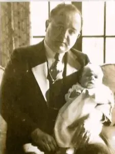 JC Duncan Sr. holding Bill Duncan, circa 1937, the original founders of what became Duncan's Creative Kitchens