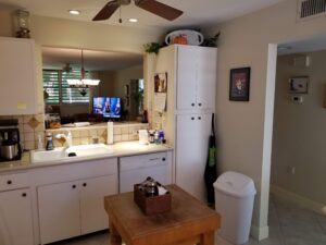 Before photo showing Wildewood Springs kitchen layout