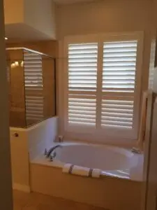 A bathtub to be removed in this before photo of a master bath remodel in Wisteria Park