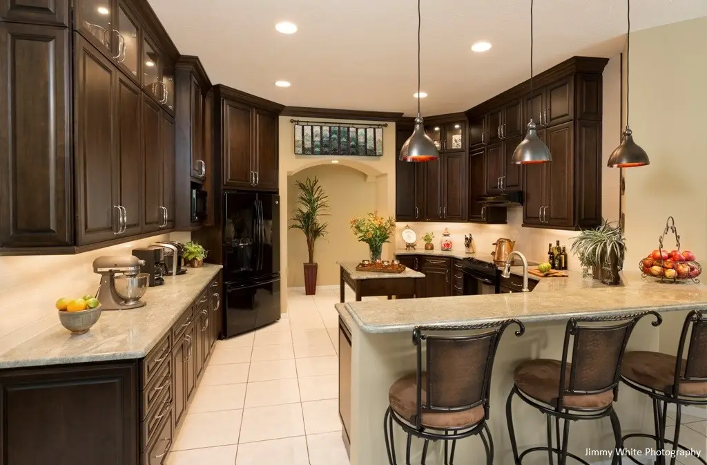 Completed kitchen remodel with modern finishes