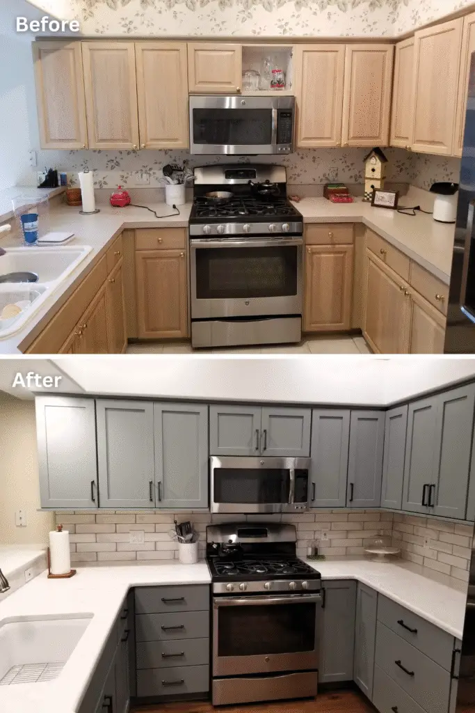 Minor Remodel Before and After